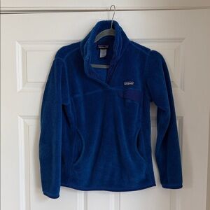 Patagonia Blue Fleece Pullover Jacket